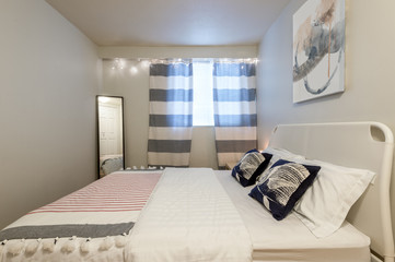 Fototapeta na wymiar Modern bedroom interior design.