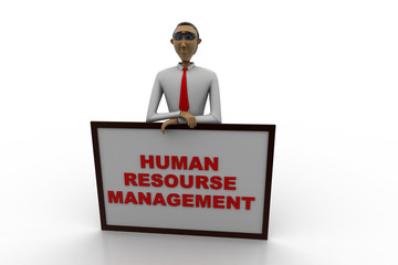 Human resource management concept