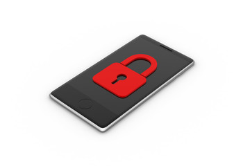 Smart phone with security system