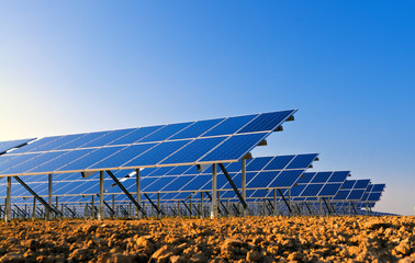 solar panels for power production