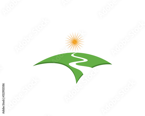 "Landscape logo template" Stock image and royalty-free vector files on