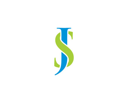 JS or SJ Letter Logo Icon 002
