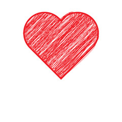 Heart  with scribble effect