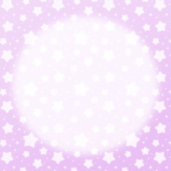ファンシーでかわいい　星とキラキラの幻想的なパステルカラーコピースペース　正方形　紫色