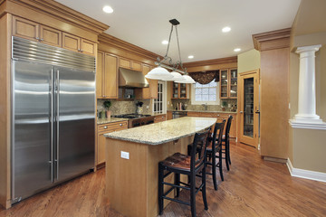Kitchen with center island