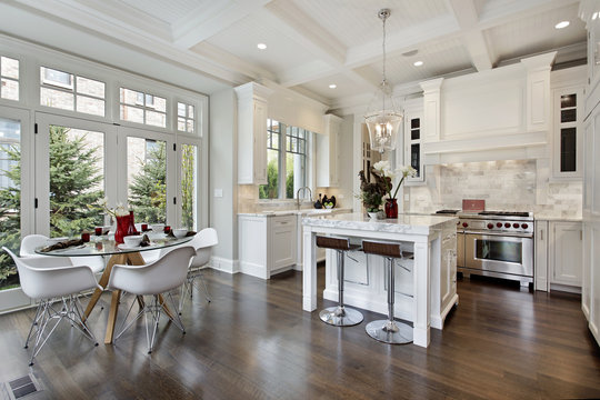 Kitchen With White Cabinetry