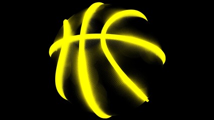 Basketball. 3D illustration. 3D CG. High resolution.