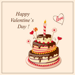 Valentine cake frame
