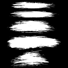 Ink vector brush strokes. Vector illustration. Grunge texture.