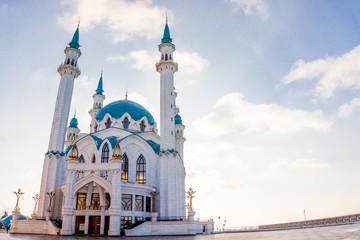 Fototapeta na wymiar The Qol Sharif Mosque in Kazan Kremlin. Tatarstan, Russia. Kul