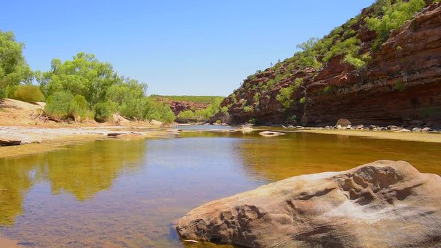 Murchison River Schlucht am Ross Graham Lookout - Kalbarri Nationalpark, Australien, Westaustralien