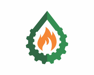 green droplets heat refinery oil