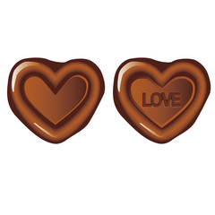 ハート形のシールワックスのイラストセット