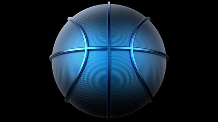 Basketball. 3D illustration. 3D CG. High resolution.