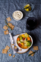 Soup with vegetables