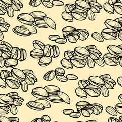 Vector hand drawn seamless