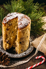 Homemade Panettone Traditional Italian Christmas Cake