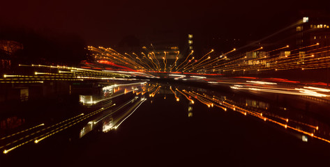Fototapeta na wymiar Light in the city in the night
