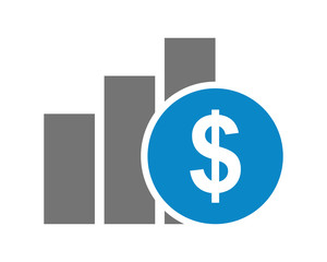 chart currency dollar icon