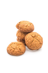 oatmeal raisin cookies on white