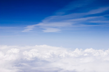 Obraz premium Skyscape Shot from Plane
