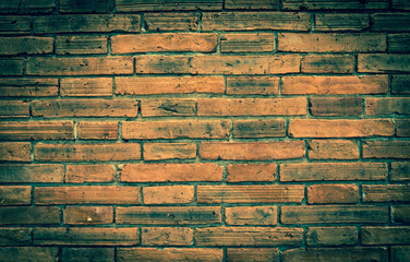 Vintage old brick wall background