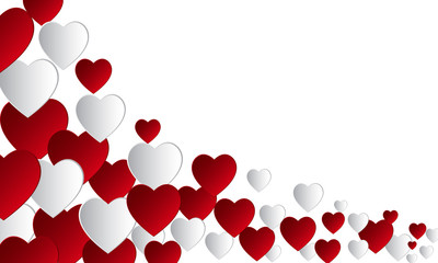 vector background with hearts,
Valentine's Day