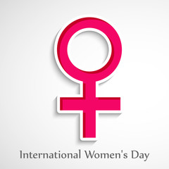 Fototapeta premium Illustration of Women's Symbol for International Women's Day