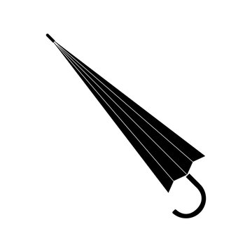 Umbrella crossed icon, vector illustration