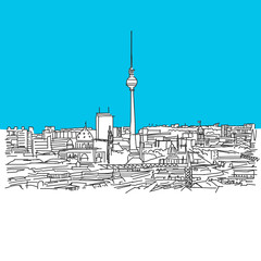 Berlin Skyline, Blaue Serie