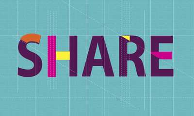 Share Sharing Ideas Graphic Concept