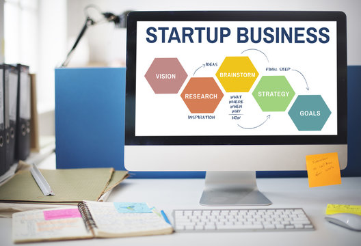 Startup Business Strategy Reserch Concept