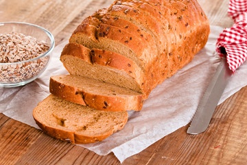 Whole wheat bread. 