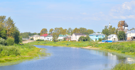 Obraz premium Vologda River, Russia.