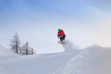 Salto in neve fresca