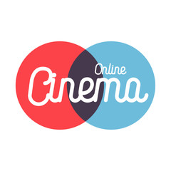 Color vintage online cinema emblem