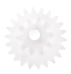 grey gear isolated on white