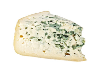 Blue cheese isolated on a white background
