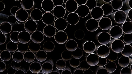 Steel pipes background & texture