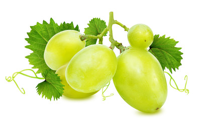 grapes isolated on the white