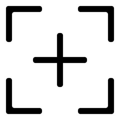 Obraz premium Target icon - Flat design, glyph style icon - Filled black