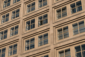 Fototapeta na wymiar windows on building facade , house exterior