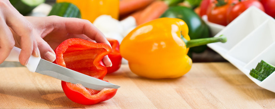 paprika zerkleinern