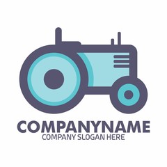 Tractor logo icon vector template