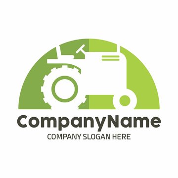 Tractor logo icon vector template