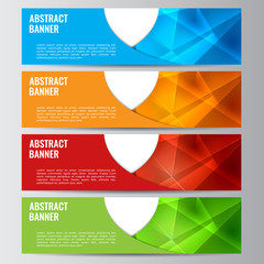 Abstract vector banner business background