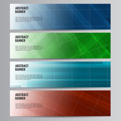Abstract vector banner business background