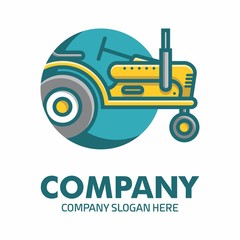 Tractor logo icon vector template