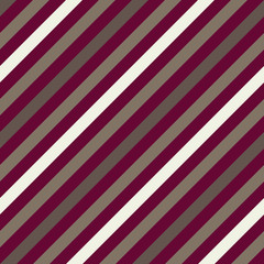 Obraz premium Seamless geometric pattern. Stripy texture for neck tie. Diagonal contrast strips on background. Vinous, gray, white colors. Vector
