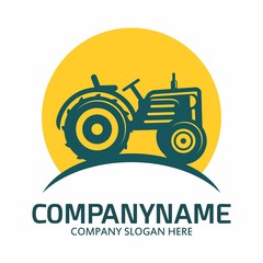 Tractor logo icon vector template